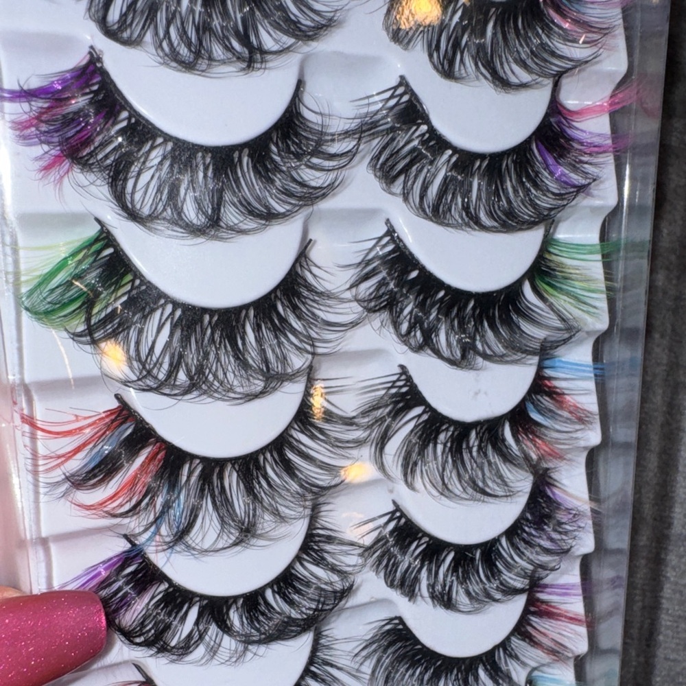 Colorful False Eyelash 7 Pair Set NWT - Picture 9 of 12